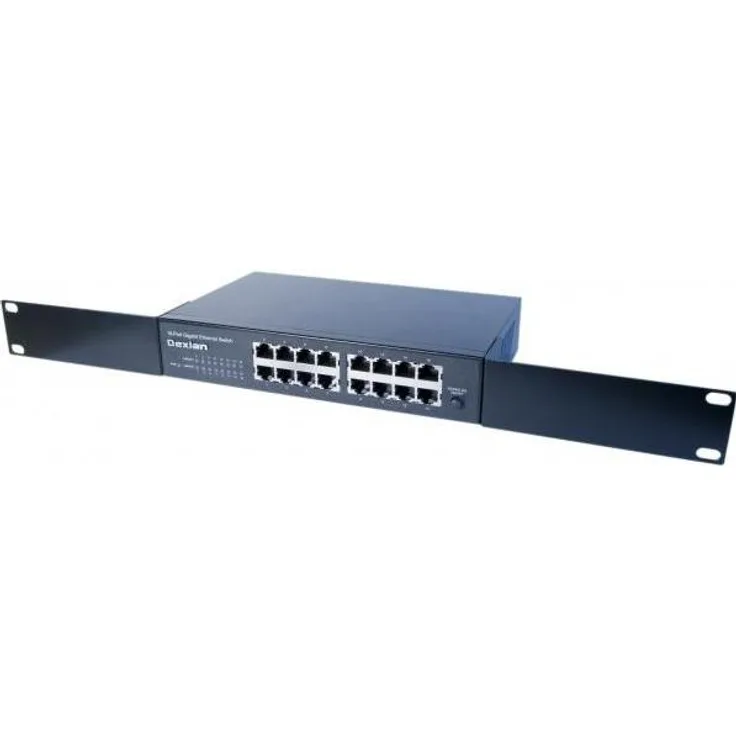 Dexlan 891016 - ungemanaged - L2 - Gigabit Ethernet (10/100/1000) - 10BASE-T - 100BASE-TX - 1000BASE-T - IEEE 802.1p - IEEE 802.3 - IEEE 802.3ab - IEEE 802.3u - 1U (891016)