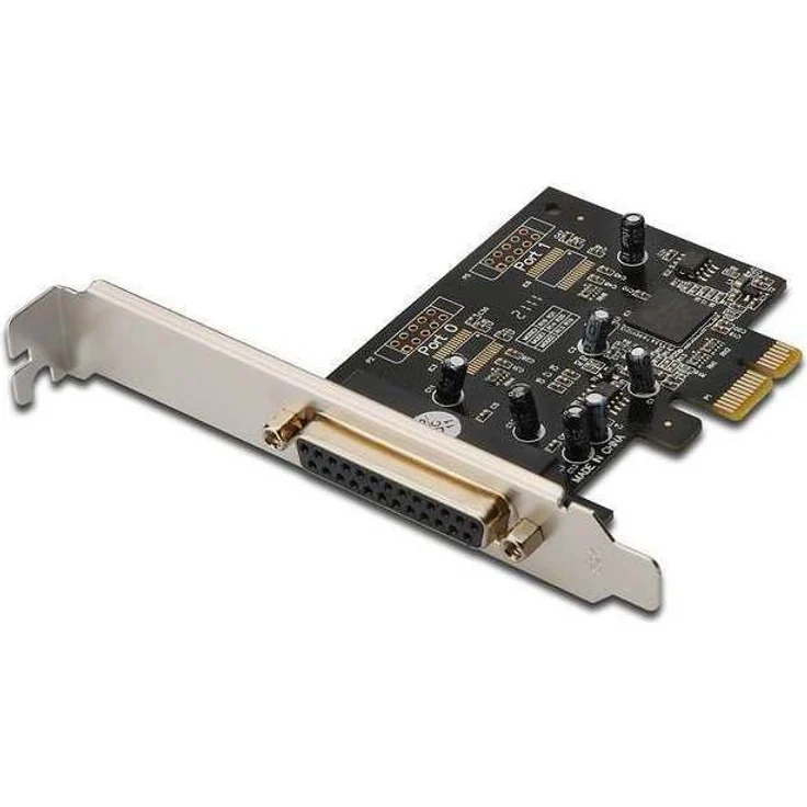DIGITUS Interface Karte, PCIe, parallele Schnittstelle, 1x DSUB 25, inkl. Low Profile Slotblende, Chipsatz: MCS9901 – Bild 1