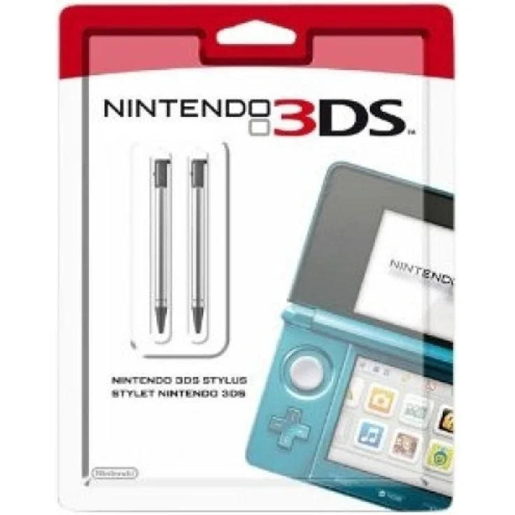 Nintendo 3DS Stylus (Set of 2) (Schwarz, Silber)