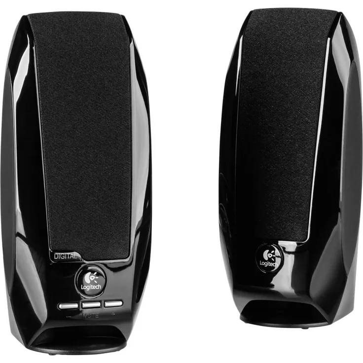 Logitech S150 2.0 PC-Lautsprecher-System, EU Stecker - Schwarz (980-000029)