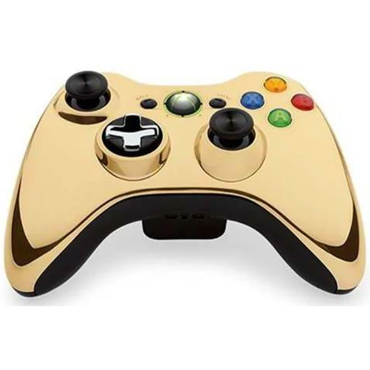 Microsoft Xbox 360 Wireless Controller chrome gold – Bild 2