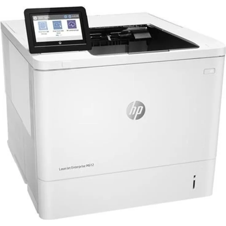 HP LaserJet Enterprise M612dn - Laserdrucker, Mono, Auflösung: 1200 x 1200 dpi, Druckgeschwindigkeit (S/W): 71 S/min, Papierzufuhr: 550 Blatt (7PS86A)