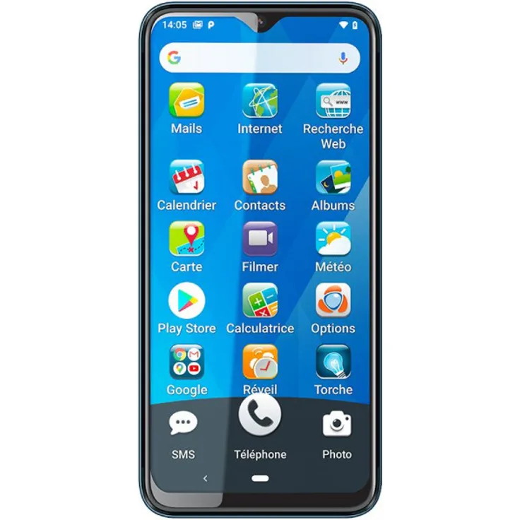 Ordissimo Nr.2 Smartphone (6,3 Zoll) IPS-Display, 64GB interner Speicher, 4GB RAM, Dual-SIM, Schwarz
