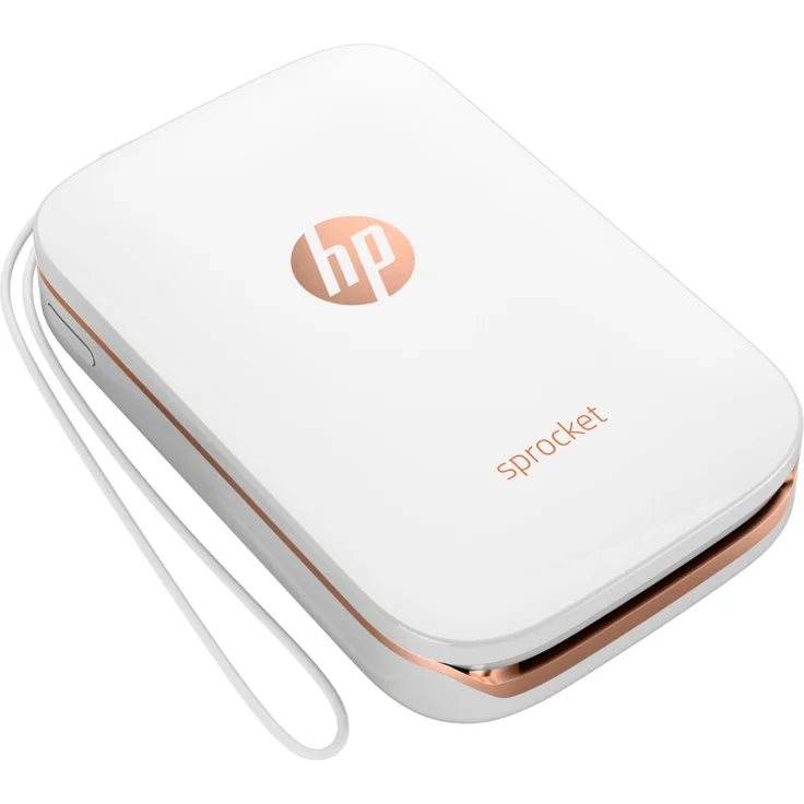 HP Sprocket Mobiler Fotodrucker (Drucken ohne Tinte, Bluetooth, 5 x 7,6 cm Ausdrucke) weiß – Bild 3