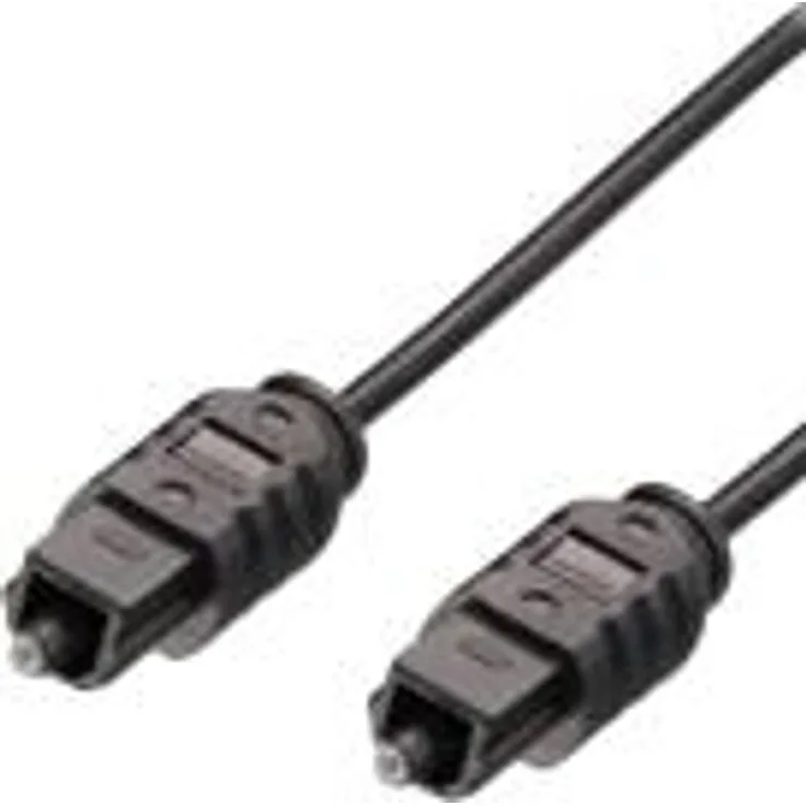 MediaRange - Digitales Audio-Kabel (optisch) - TOSLINK (M) bis TOSLINK (M) - 1.5 m - Glasfaser - Schwarz