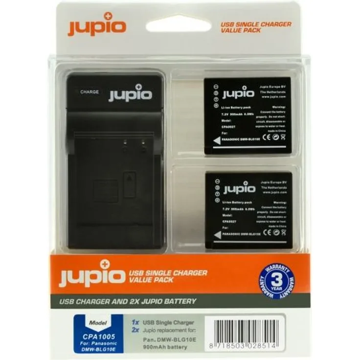 Jupio Kit DMW-BLG10E + Single Charger