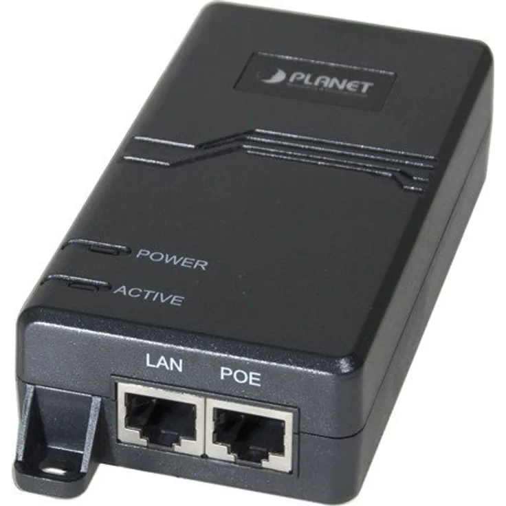 PLANET 60-Watt Ultra Power Over Ethernet Injector Single Port 10-100-1000Mbps