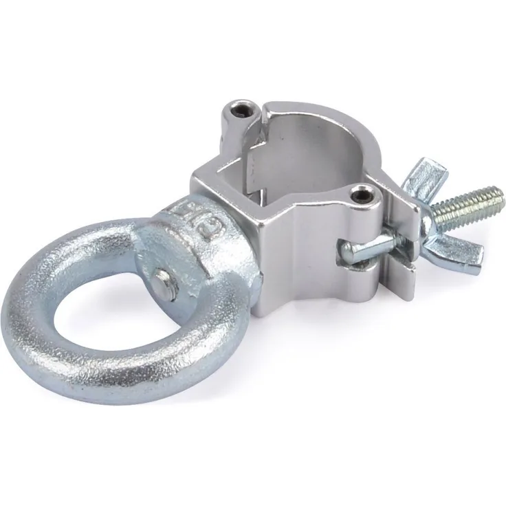 Riggatec Halbschelle - Halfcoupler klein silber bis 10 kg (20 mm) mit Öse