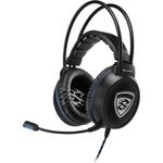 Sharkoon Skiller SGH1 Stereo Gaming Headset (für PC, PS4, 50-mm-Lautsprecher, Extra-Große Ohrpolster, Gefederte Kopfbandaufhängung) schwarz