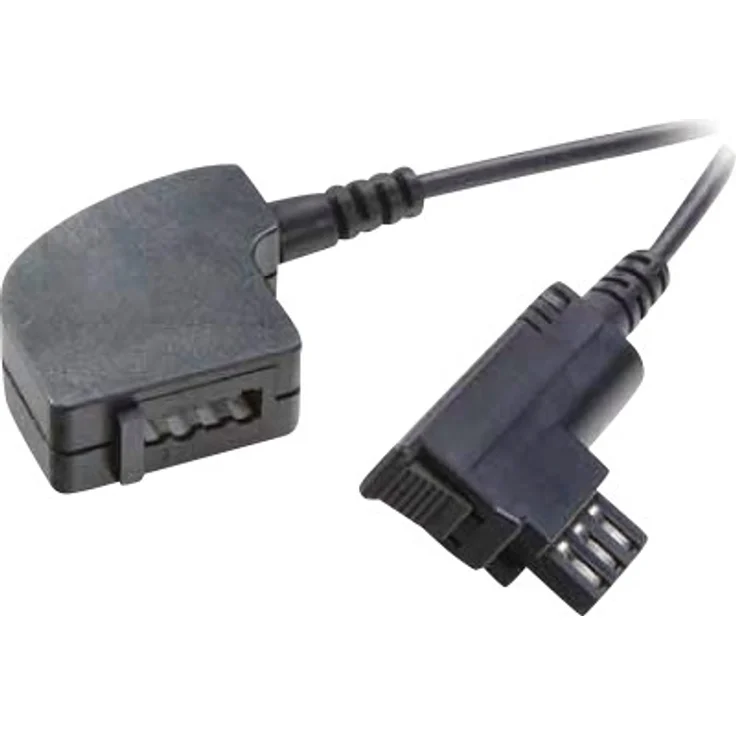 Vivanco 6-adrige Telefonverlängerung 3 m (TAE-F Stecker - TAE-F Kupplung) schwarz