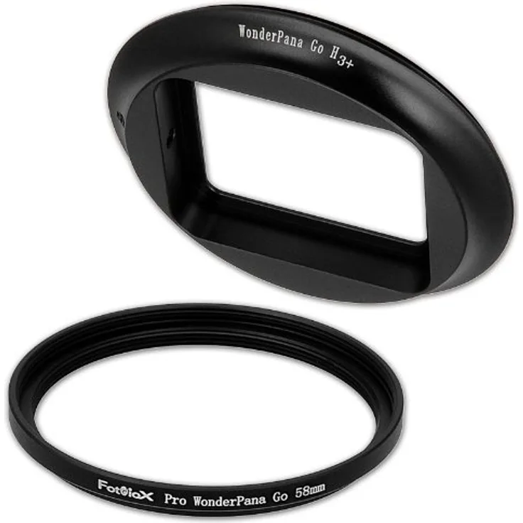 Fotodiox Pro WonderPana Go Filter Adapter Kit - GoTough Filter Adapter f-GoPro Hero3+ and Hero4 Slimline Housing w-58mm Step-Up Ring