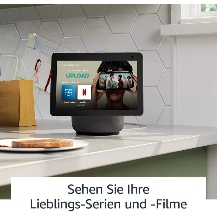 Amazon Echo Show 10 (3. Generation), hochauflösendes Smart Display mit Bewegungsfunktion und Alexa, Anthrazit – Bild 4