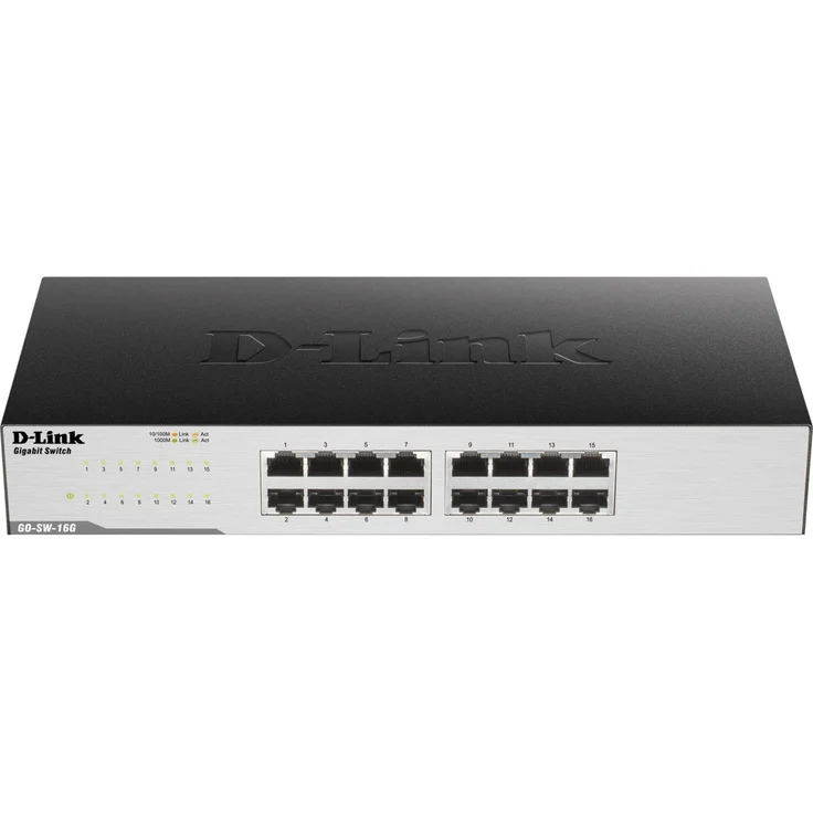 D-Link GO-SW-16G Gigabit Easy Ethernet Gigabit Desktop Switch, Schwarz ( Design kann variieren ) – Bild 2
