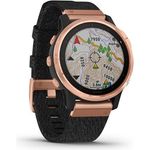 Garmin fenix 6S Sapphire Smartwatch GPS, Unisex, 42mm, Nylon-Armband, Roségold (010-02159-37)
