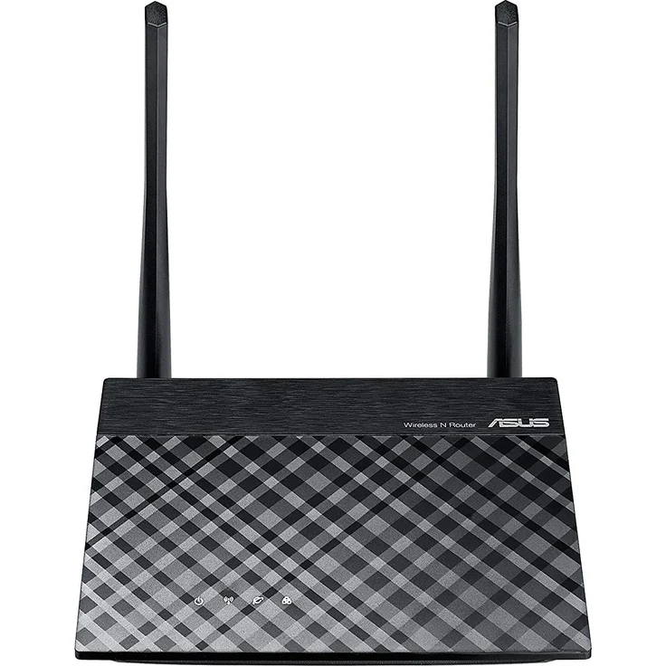 Asus RT-N12E Ver.C Router (WiFi 4 N300 MIMO, 4x Fast-Ethernet LAN, App Steuerung, Energieeffizienz Version, 5dBi Antennen, VPN) – Bild 1