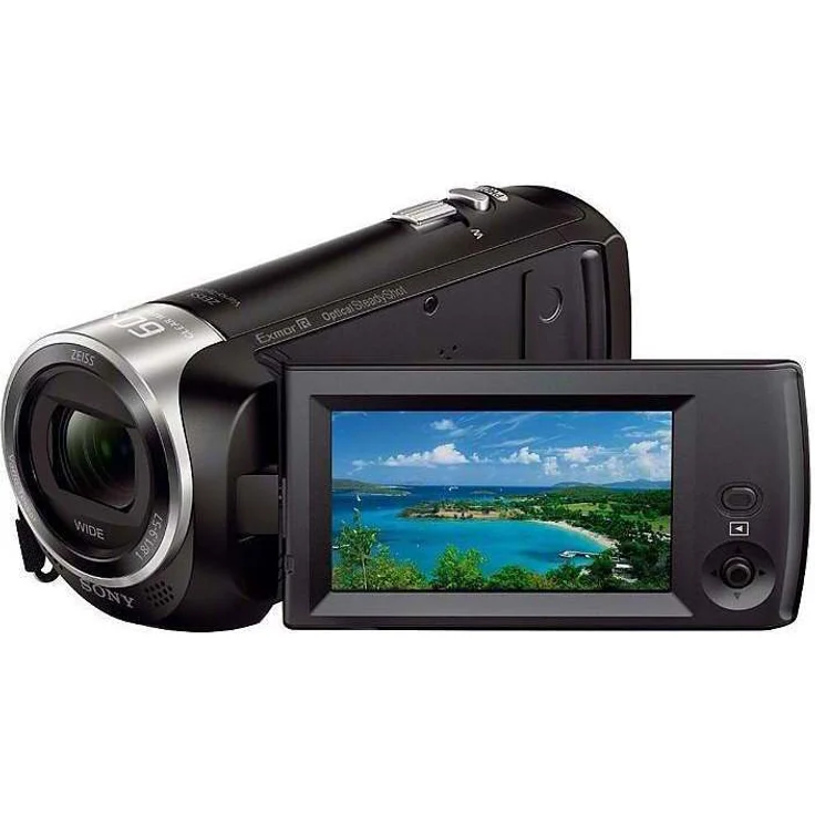 Sony HDR-CX405 Full HD Camcorder (30-fach opt. Zoom, 60x Klarbild-Zoom, Weitwinkel mit 26,8 mm, Optical Steady Shot) mit Intelligent Active Mode Verwacklungsarme Aufnahmen schwarz – Bild 2