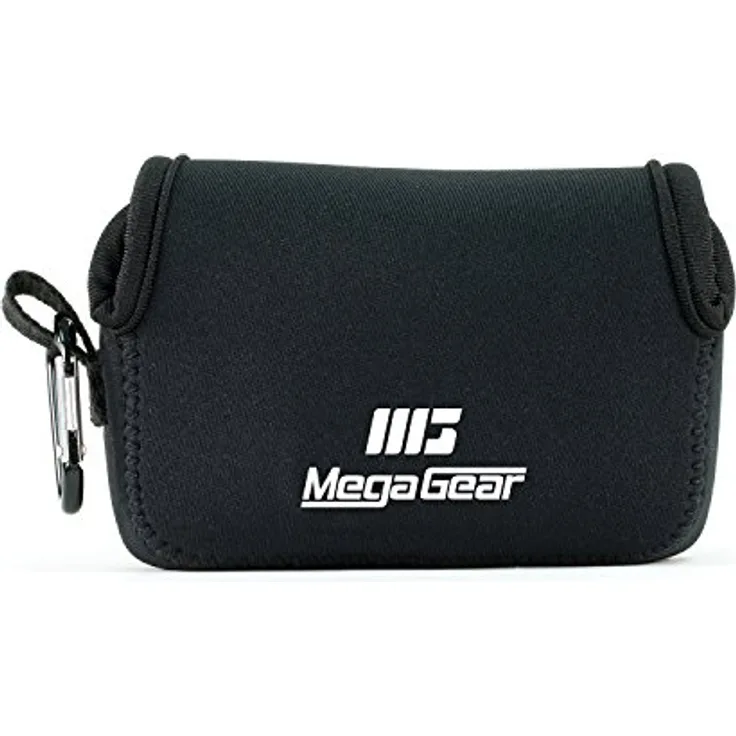 MegaGear MG716 Ultraleichte Kameratasche aus Neopren kompatibel mit Panasonic Lumix DC-TZ95, DC-TZ90, DMC-TZ100 - Schwarz