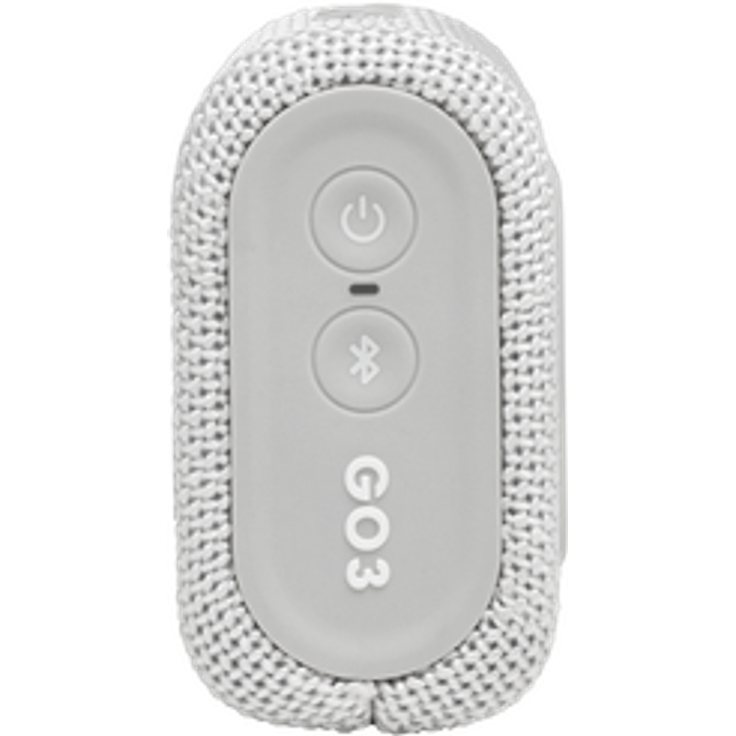 JBL GO 3 Tragbarer wasserdichter Bluetooth-Lautsprecher weiß Bluetooth-Lautsprecher, wasserdicht, weiß – Bild 5