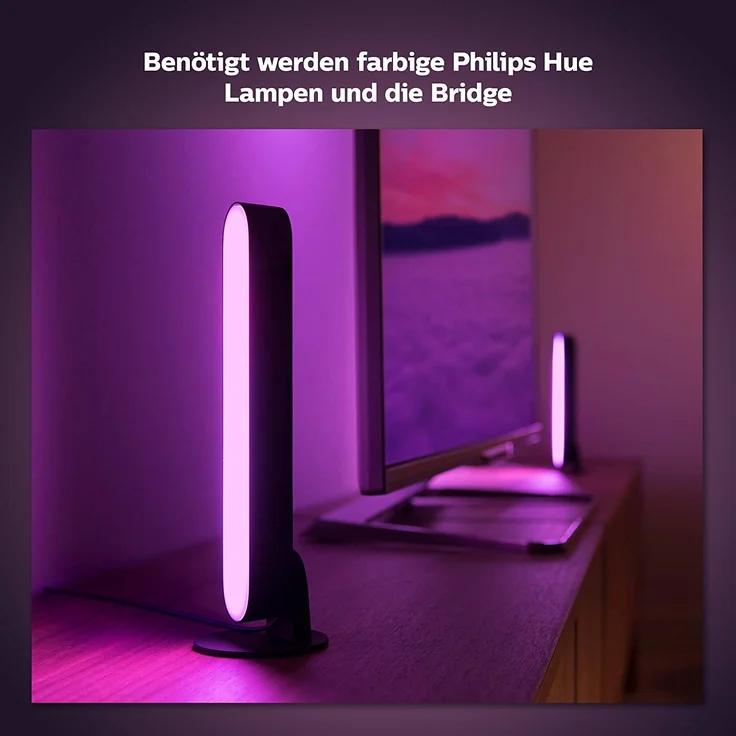 Philips Hue Play HDMI Sync Box, Synchronisation mit Heimkino, bis zu 4 HDMI-Geräte, 7 W, 240 V, schwarz – Bild 6