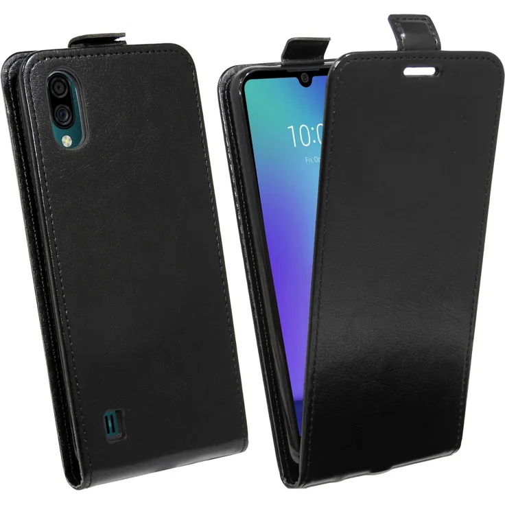cofi1453 Flip Hülle, geeignet für ZTE Blade A5 (2020), Flipstyle-Tasche, schwarz