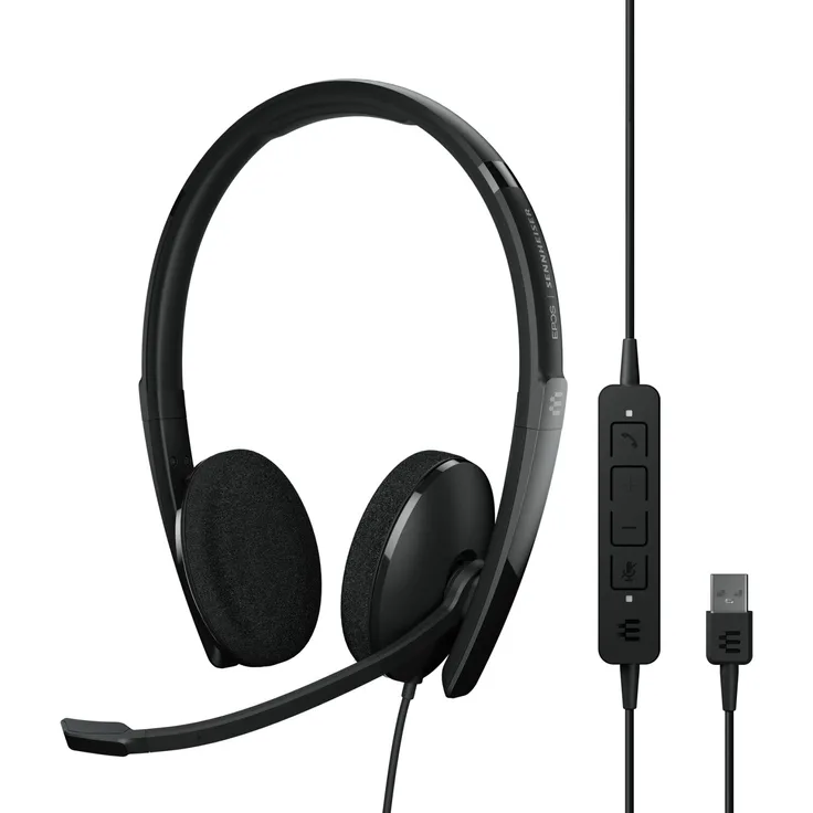 EPOS SENNHEISER ADAPT 160 USB II Stereo USB-Headset mit Inline Control, Schwarz