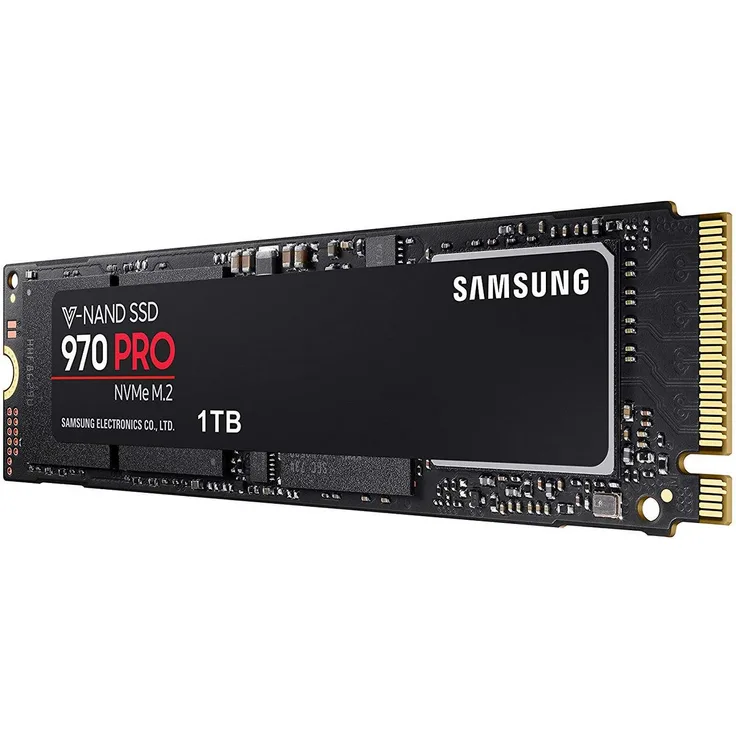 Samsung 970 PRO MZ-V7P1T0BW - Solid-State-Disk - verschlüsselt - 1 TB - intern - M.2 2280 - PCI Express 3.0 x4 (NVMe) - 256-Bit-AES - TCG Opal Encryption 2.0 (MZ-V7P1T0BW)
