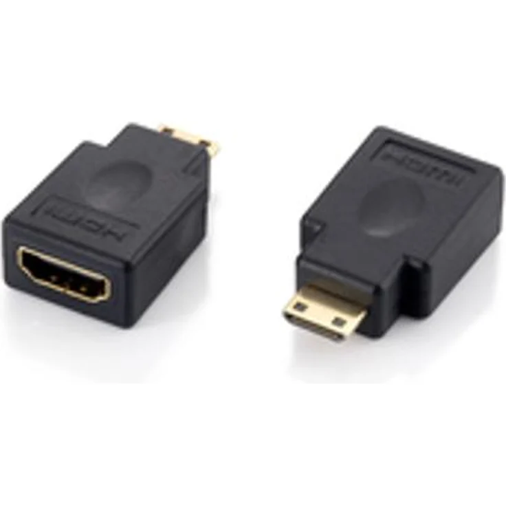 Equip Adapter Minihdmi (Typ C) > HDMI (Typ A) S-B Schwarz Polybeutel – Bild 1