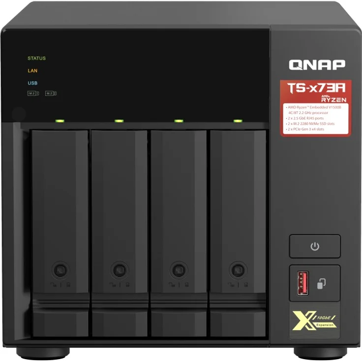QNAP Turbo Station TS-473A-8G, 8GB RAM, 2x 2.5GBase-T – Bild 1