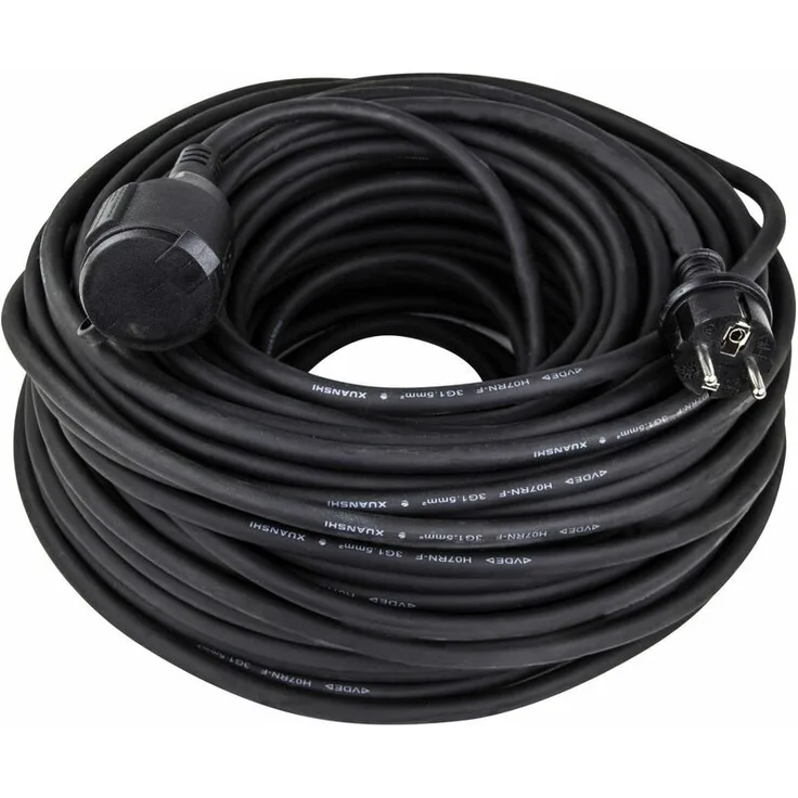 Verlängerungskabel 50 Meter H07RN-F 3x1,5mm² schwarz IP44