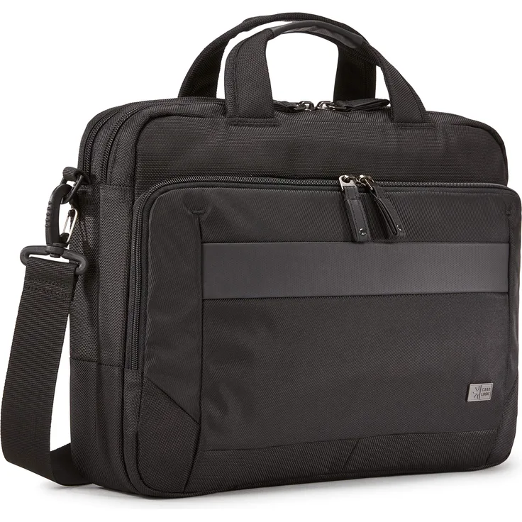 Case Logic Notion Laptop Tasche für 14 Zoll Laptop (EVA-Schaumpolsterung, Einschubtasche für Tablet, Zusatzfächer für Zubehör, hoher Tragekomfort) Schwarz