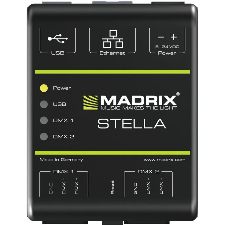 Madrix M0010084 Stella die Spezielle Steuerschnittstelle für Art-Net und DMX512 für permanente LED-Installationen konzipiert