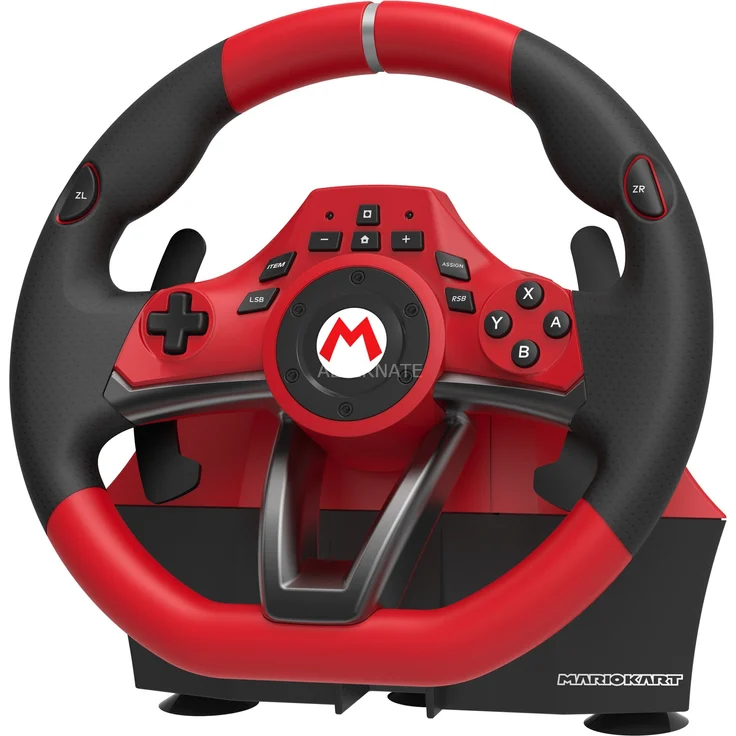 Hori Mario Kart Racing Wheel Pro Deluxe Schwarz, Rot (NSW-228U) (Switch) – Bild 1