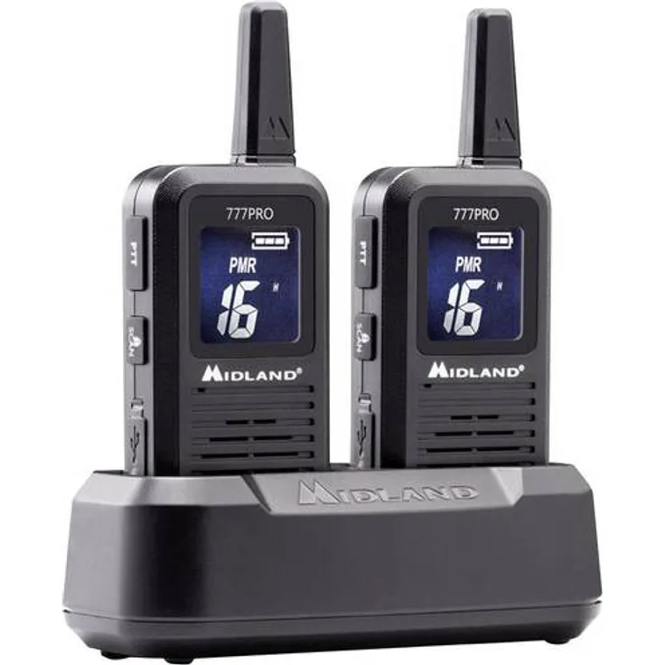 Midland 777 Pro C1365 PMR-LPD-Handfunkgerät 2er Set