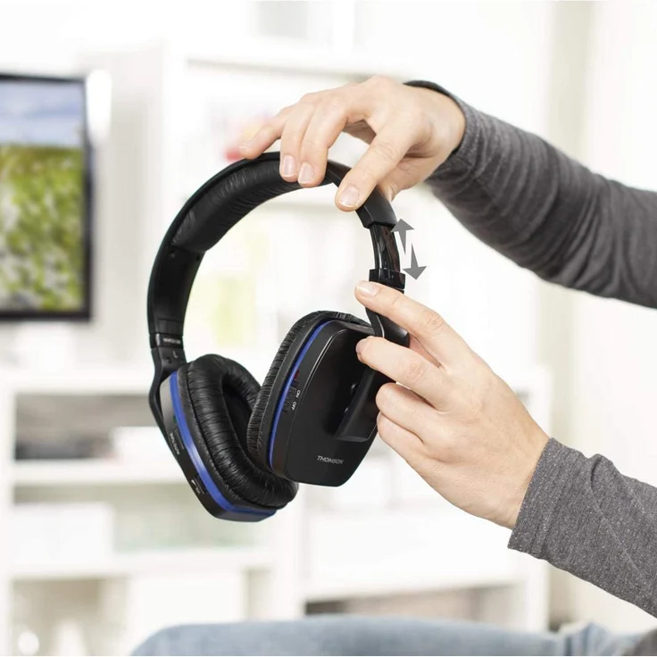 Thomson Funk Kopfhörer mit Ladestation Over-Ear-Kopfhörer, schwarz – Bild 4