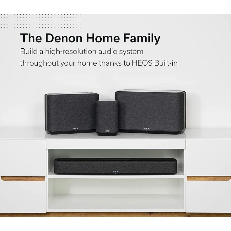 Denon Home 550 2.0 Soundbar ohne Subwoofer, Dolby Atmos, Amazon Alexa, kabellos/kabelgebunden, geeignet für TV, schwarz  – Bild 9
