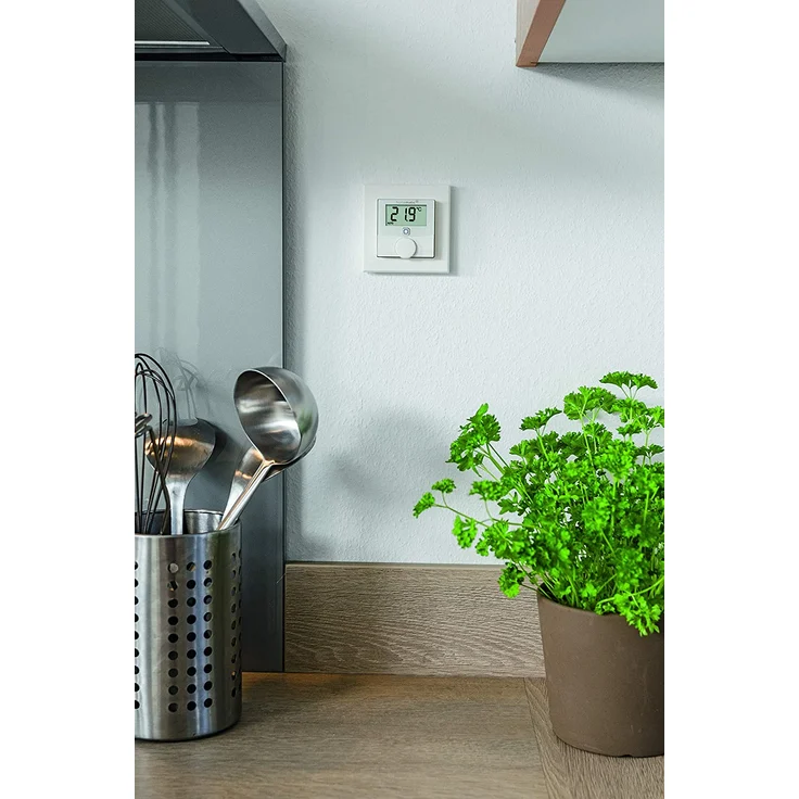 Homematic IP HmIP-WTH-2 Smart Home Wandthermostat mit Luftfeuchtigkeitssensor, digitales Thermostat Heizkörper/Fußbodenheizung mit/ohne App, Amazon Alexa, Google Assistant, Temperaturmessung, Energie sparen (143159A0) – Bild 7
