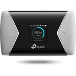 TP-Link M7650 mobiler WLAN Router (4G-LTE bis zu 600Mbit-s Download- 50Mbit-s Upload, Hotspot, Cat11, 3000mAh Akku, LCD Display, kompatibel mit allen europäischen SIM Karten) schwarz-silber