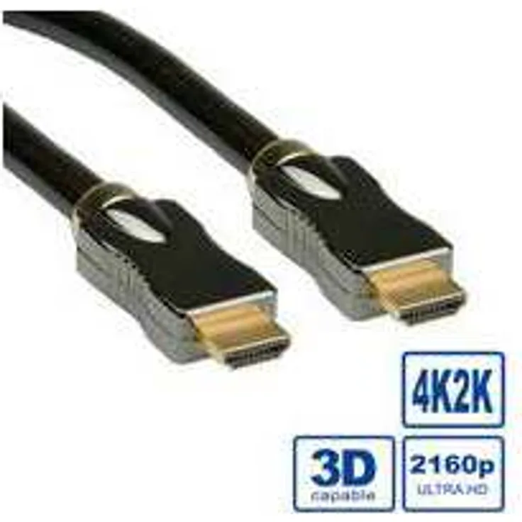 ROLINE Ultra HD Kabel mit Ethernet (HDMI, Stecker auf Stecker, 3 m)