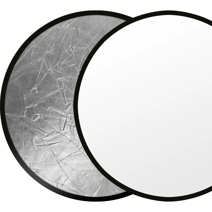 Faltreflektor silber/weiß 80 cm