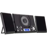 ROXX Stereoanlage mit CD-Player Radio MC201 schwarz