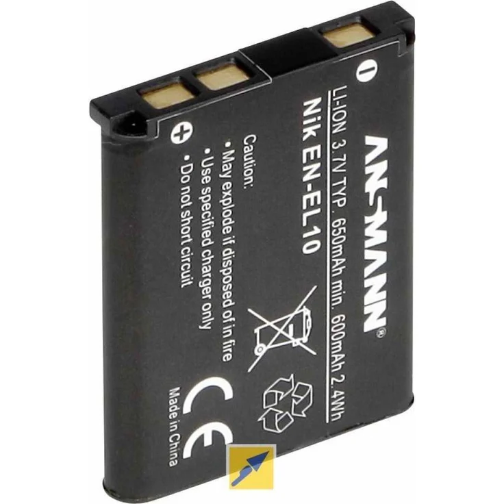 Ansmann 1400-0037 Ersatzakku für Nikon A-NIK EN EL 10 – Bild 1