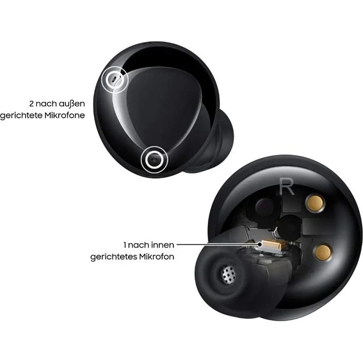 Samsung Galaxy Buds+ True Wireless In-Ear Kopfhörer, mit Bluetooth, Mikrofon, schwarz - Preisvergleich – Bild 9