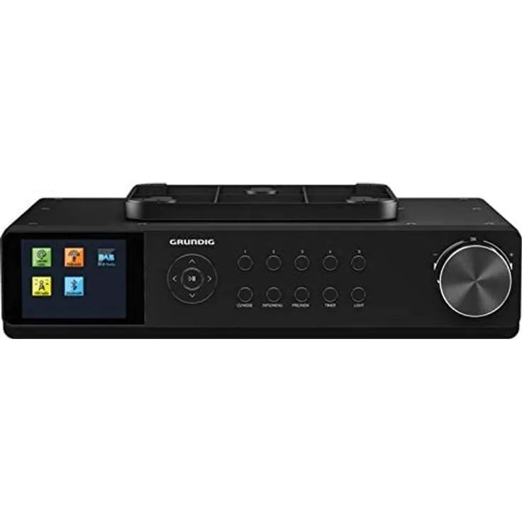 Grundig DKR 3000 BT Unterbauradio mit Bluetooth, WLAN, Wecker, TFT-Display, Wecker, geeignet für Küche, schwarz