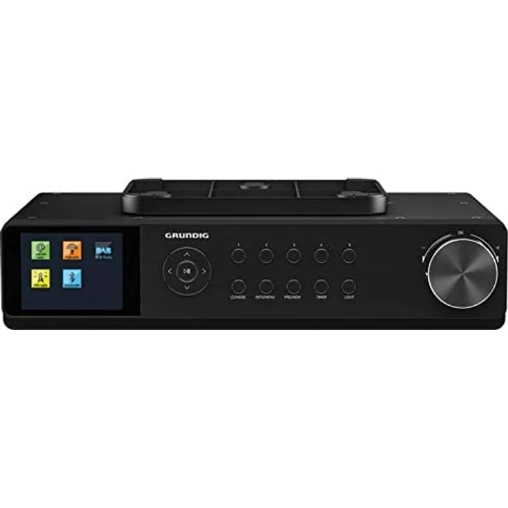 Grundig DKR 3000 BT Unterbauradio mit Bluetooth, WLAN, Wecker, TFT-Display, Wecker, geeignet für Küche, schwarz – Bild 1