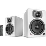 wavemaster TWO NEO soft white Regallautsprecher-System (60 Watt) mit Bluetooth-Streaming, digitalen Anschlüssen und IR-Fernbedienung Aktiv-Boxen Nutzung für TV-Tablet-Smartphone, mattweiß (66366) Regallautsprecher - 60 Watt - weiß