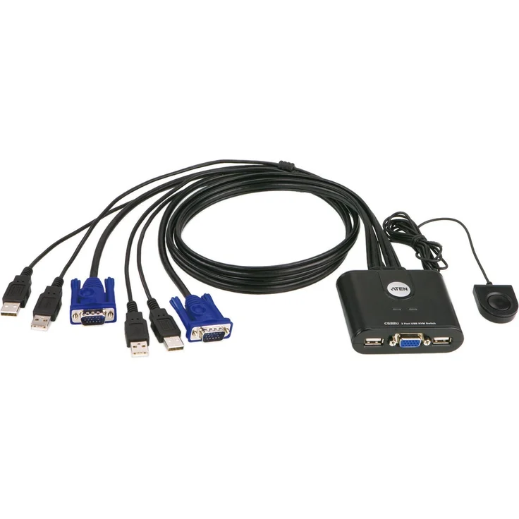 Aten CS22U 2-Port USB VGA KVM Switch – Bild 1