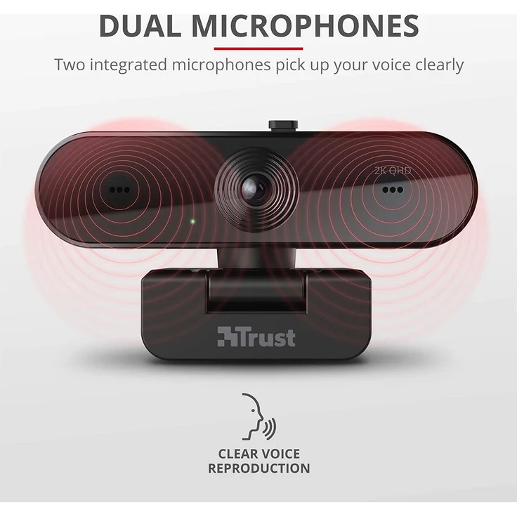 Trust Taxon - Web-Kamera - Farbe - 2560 x 1440 - Audio - USB 2.0 – Bild 6