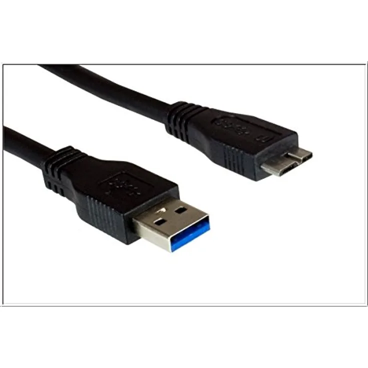 Anschlusskabel USB 3.0 Stecker A an Stecker Micro B, schwarz, 0,2m, Good Connections