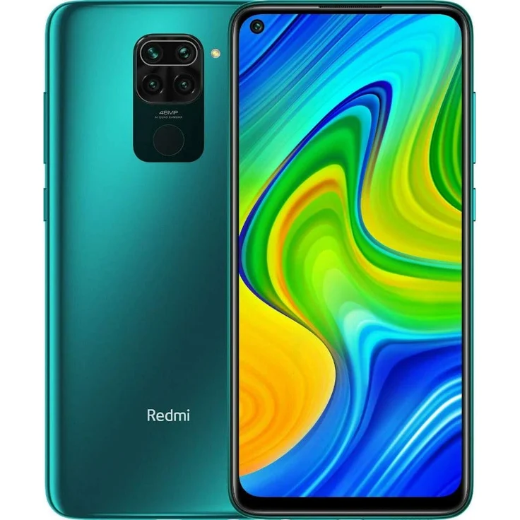Xiaomi Redmi Note 9 Smartphone 16,59cm (6,53 Zoll) IPS-Display, 128GB interner Speicher, 4GB RAM, Dual-SIM, Android, Forest Green – Bild 1