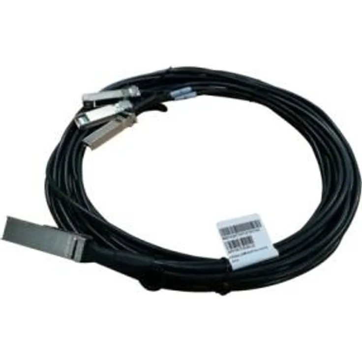 Hewlett Packard Enterprise HPE X240 Direct Attach Copper Cable - Netzwerkkabel - QSFP28 bis SFP28 - 3,0m - für FlexFabric 5940 48SFP+ 6QSFP28, 5940 48XGT 6QSFP28 (JL283A)